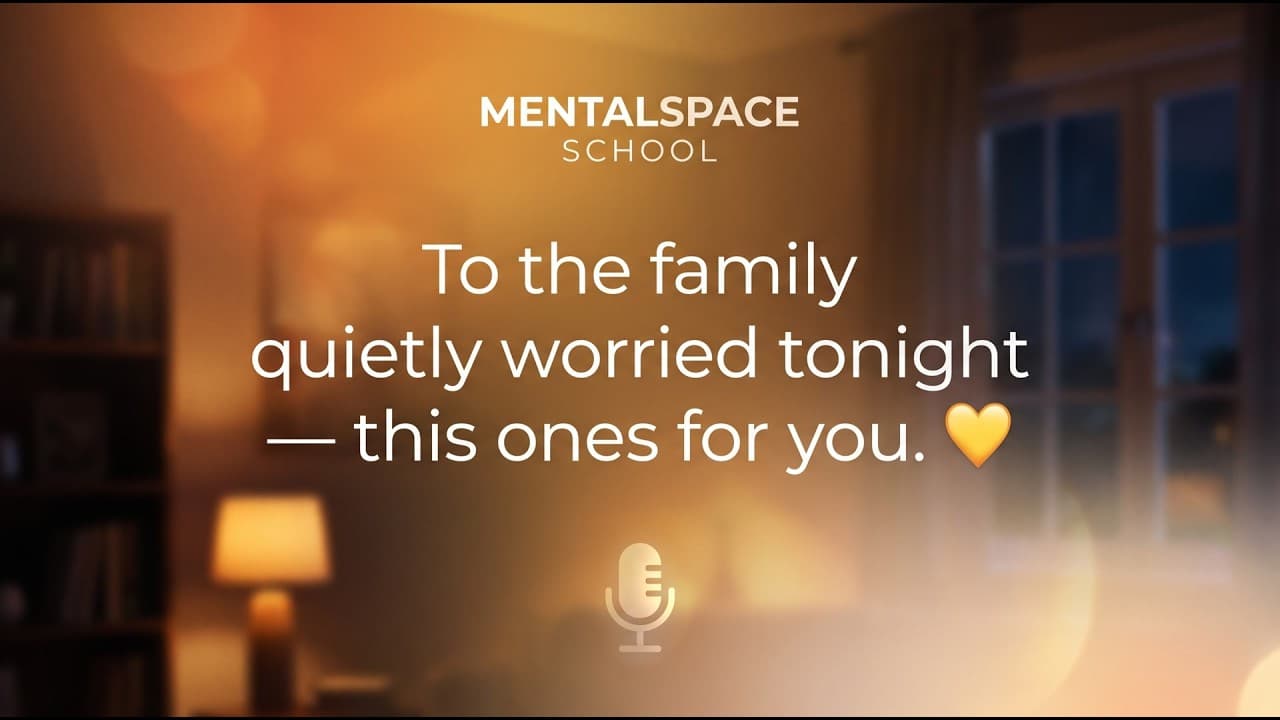 To the family quietly worried tonight β... | K-12 School Mental Health