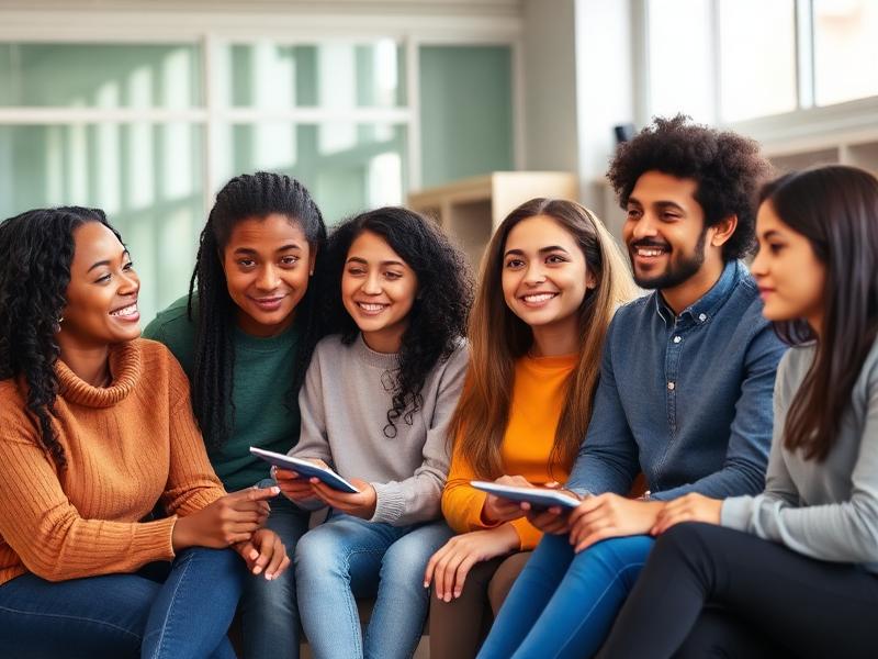 Diverse families participating in support program